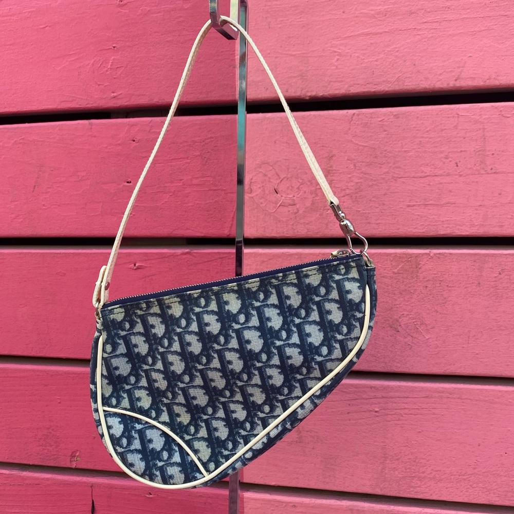 🚨SOLD🚨 Dior Trotter Navy White Mini Saddle Bag
